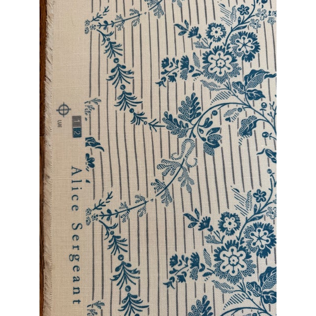 2020s Alice Sergeant Douma Linen Fabric 2 6/8 Yards For Sale - Image 5 of 5