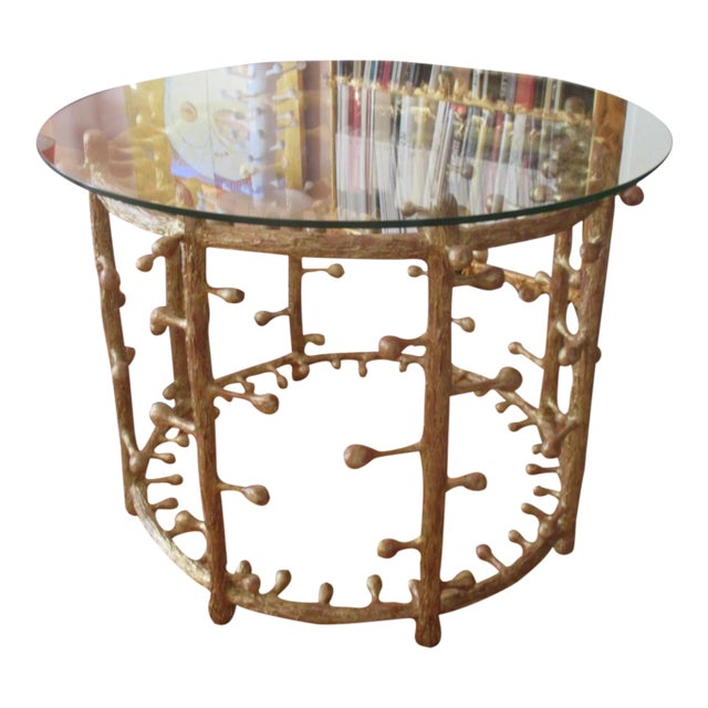 Late 20th Century Biomorphic Round Twig Table Base in the Style of Giacometti For Sale