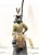 Mid 20th century Chinoiserie Monkey Figural Table Lamp with Shade. Heavy Cast Bronze Material. 23.5" to socket top. 31" to...