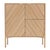 Natural oak marius cabinet by harto dimensions: w 120.5 x d 45 x h 130 cm. Materials: solid wood, mdf wood veneer. Weight:...