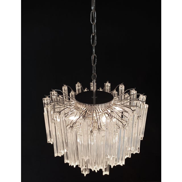 Vintage Murano Glass Quadriedri Chandelier, 1990s For Sale - Image 17 of 18