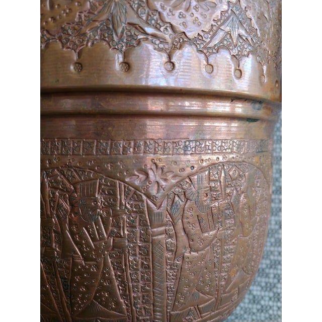 1940s Moroccan Hammered Copper Ice Bucket With Lid Chairish