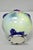 Vintage Victorian Blue Hand Painted Porcelain Floral Twin Handled Bulbous Vase For Sale - Image 12 of 14