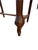 Chocolate Early 20th Century Figured Oak Two-Drawer Writing Table With Stretcher Base Circa 1920 For Sale - Image 8 of 12