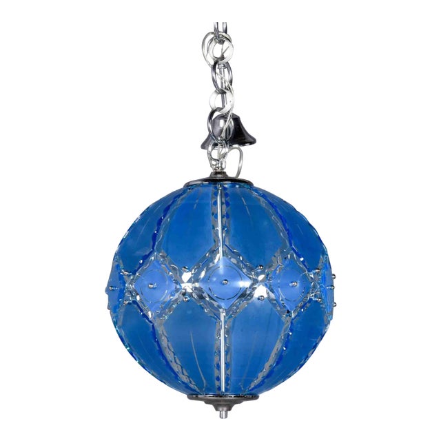 1960s Mid-Century Modern Italian Murano Glass Pendant Light by Zero Quattro for Fontana Arte For Sale