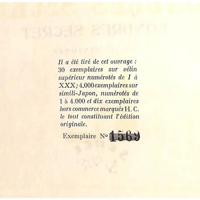 Paper Londres Secret et Ses Fantomes Ltd Edition For Sale - Image 7 of 11