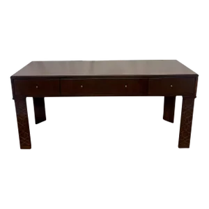 Contemporary Hickory Chair Chinese Chippendale Style Mahogany Console Table
