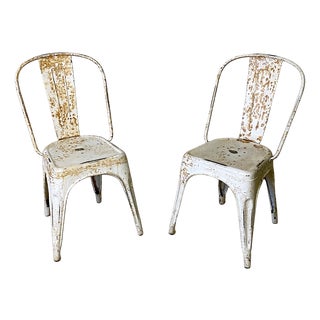 Model A Tolix Chairs from Xavier Pauchard, 1950s, Set of 2 For Sale