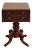Antique American Empire Mahogany Dropleaf Side Table For Sale