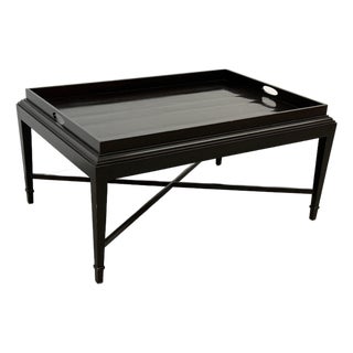 Barbara Barry for Baker Furniture Mahogany Tray-Top Coffee Table For Sale