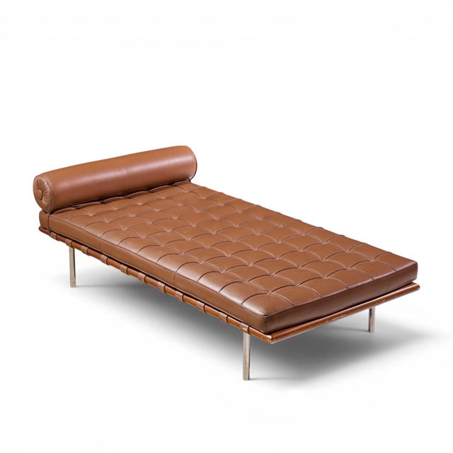 Mies Van Der Rohe for Knoll Mid Century Barcelona Daybed Chaise For Sale - Image 9 of 10