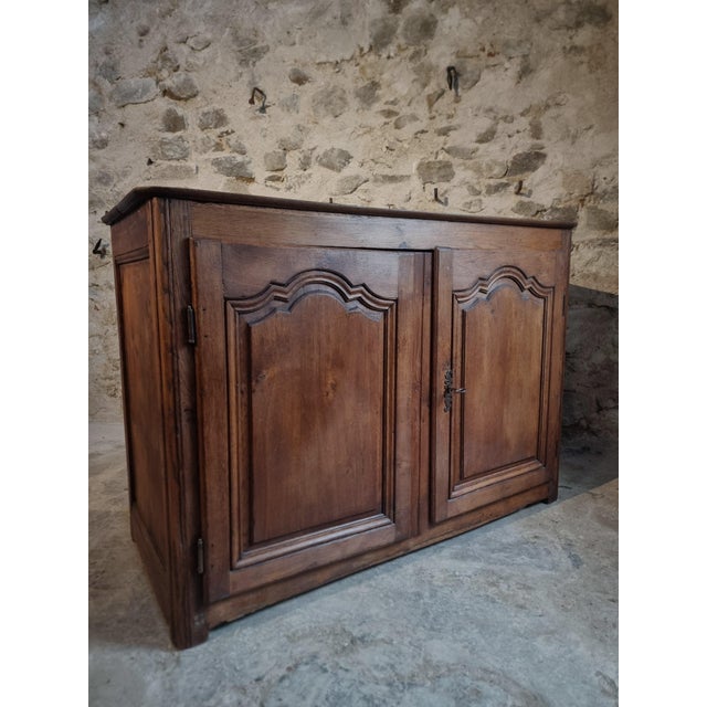 Rustic Antique 18th Century French Oak Cabinet from Auvergne For Sale - Image 3 of 18