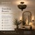 Bring timeless elegance into your home with this handcrafted scalloped brass flush mount ceiling light — a perfect blend...