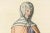 Medieval Noblewoman's Peach and Lavender Robe Costume, 1845, Paper For Sale - Image 4 of 10