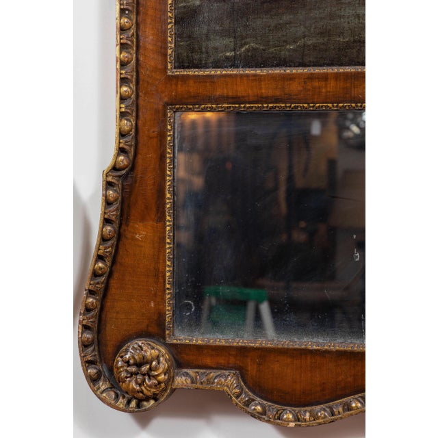 Late 18th Century 18th Century, English Trumeau Mirror with Oil Painting For Sale - Image 5 of 10