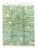 Moroccan Beni Mrirt in Green Abstract Wool, 2010s For Sale