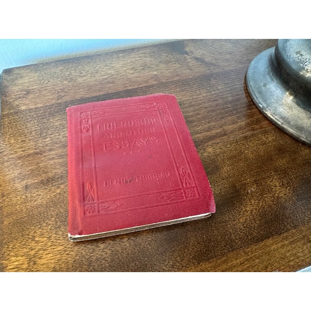 1910s Antique Miniature Book Henry Thoreau Friendship and Other Essays For Sale - Image 5 of 11