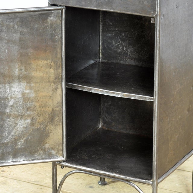 Early 20th Century Iron Bedside Cabinet, 1910s For Sale - Image 5 of 15