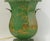 Metal Vintage Handcrafted Forged Iron Green Hand-Painted Gold Chinoiserie Table Lamp. For Sale - Image 7 of 9