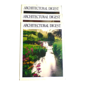 Three 1980s Architectural Digest Magazines