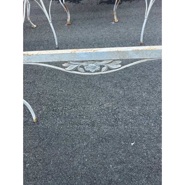 1960s Beautiful Vintage Wrought Iron Woodard Conversation Set, Attributed For Sale - Image 5 of 6