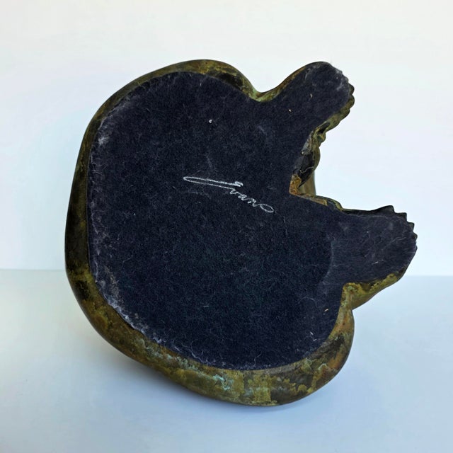Tony Evans Large Raku Pottery Bear Sculpture, 1988 For Sale - Image 12 of 13