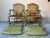 French Hollywood Regency French Louis XV - Style Cane Back & Seat Armchairs - A Pair/ Sold For Sale - Image 3 of 12