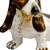 Brown Mid-Century Italian Hand-Glazed Majolica Reclining Basset Hound Statue For Sale - Image 8 of 12