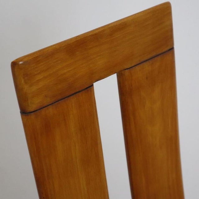 Wood Vintage Chairs by Mario Marenco for Mobil Girgi, 1970s, Set of 6 For Sale - Image 7 of 10