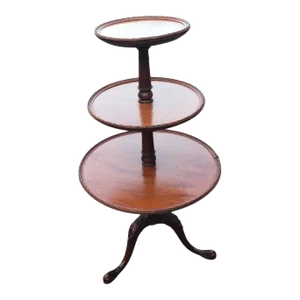 George III Mahogany Pie Crust Dumbwaiter, Circa 1940s