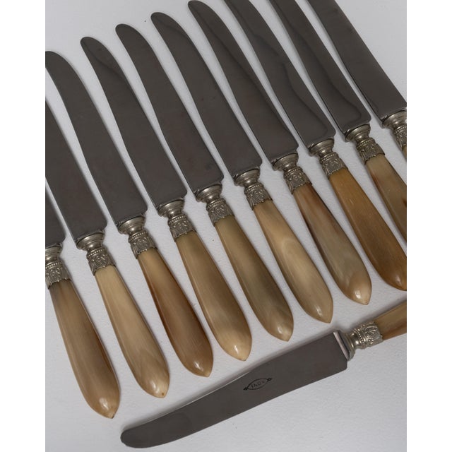 Mid 20th Century France Ivory Silver Serving Utensil For Sale - Image 16 of 17