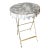 Hand Painted Grey Chinoiserie Tray Table by Dana Gibson For Sale