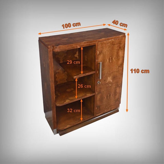 Art Deco Bibus in Elm Burl Veneer, 1920s For Sale - Image 17 of 18
