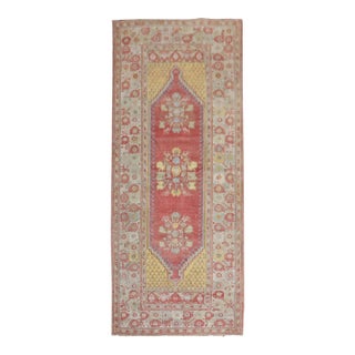 Gorgeous Floral Turkish Melas Antique Runner For Sale