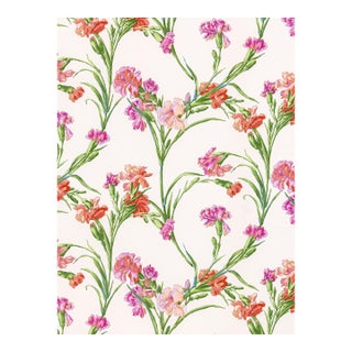 The House of Scalamandré Dianthus Fabric, Posey For Sale