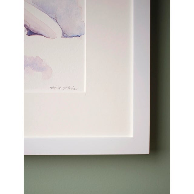 2010s Purple Female Nude Figure Painting Framed For Sale - Image 5 of 8