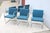 MCM Ludwig Mies Van Der Rohe Brno Tubular Chairs Blue Fabric by Gordon, Set of 6 For Sale - Image 10 of 18
