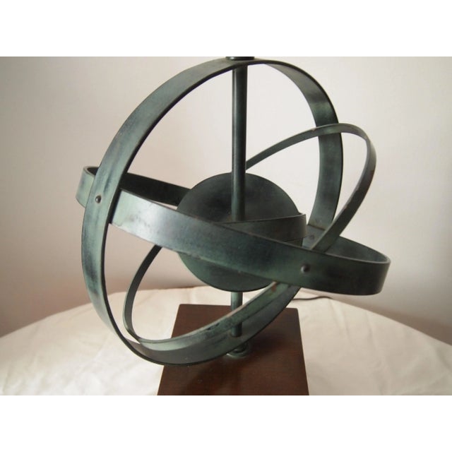 Mid-Century Armillary Lamp For Sale - Image 4 of 6