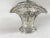 Silver Late 19thC German Sterling Silver Pierced Basket W/Glass For Sale - Image 8 of 13