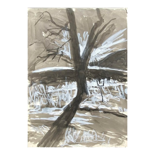 1980s Richard Snyder Modern Landscape Painting For Sale