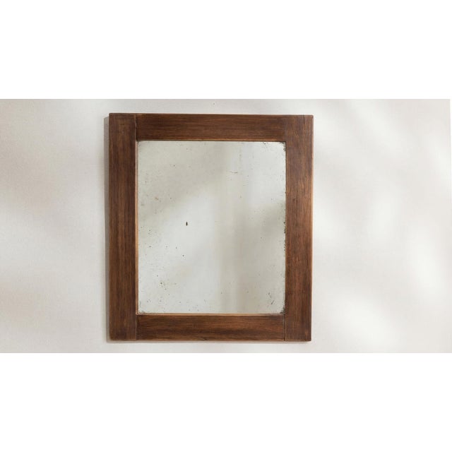 19th Century 19th Century France Tan Wood Mirror For Sale - Image 5 of 10