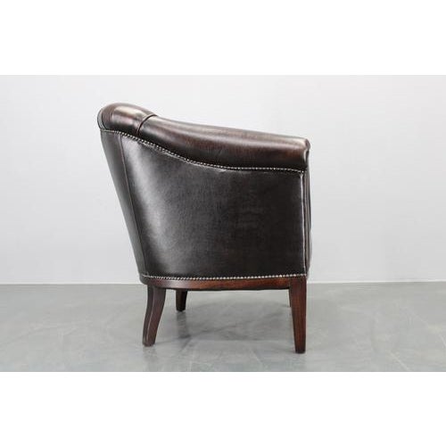 Vintage Leather Armchair, Former Czechoslovakia, 1960s For Sale - Image 11 of 17
