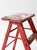 Vintage Red Wooden Step Ladder For Sale - Image 11 of 16