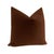 Contemporary 22" Cognac Designer Velvet Pillows - A Pair For Sale - Image 3 of 4