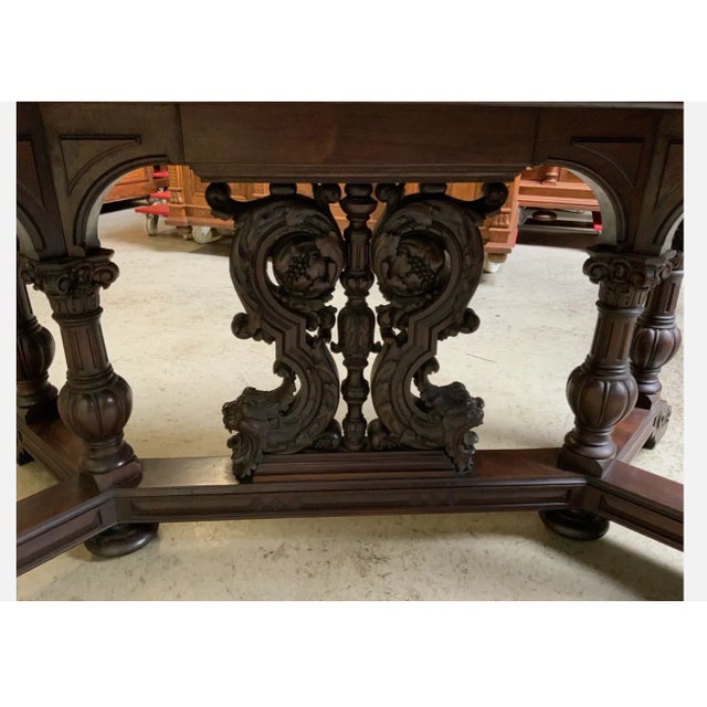 Antique Table in Walnut, 1880 For Sale - Image 6 of 11