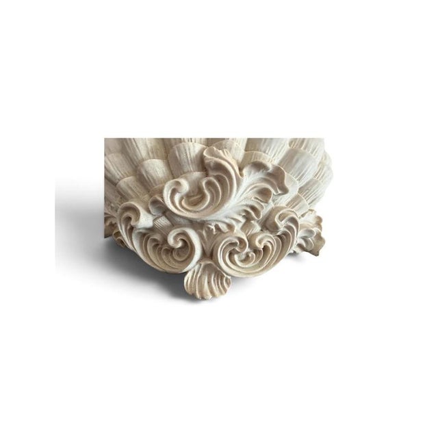 Antique French Biscuit Ceramic Shell-Form Wall Sconces, 1890, Set of 2 For Sale - Image 6 of 10