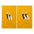 Japanese Crane Diptych, Oversized Gold Wall Art Collection, 20" X 30" For Sale