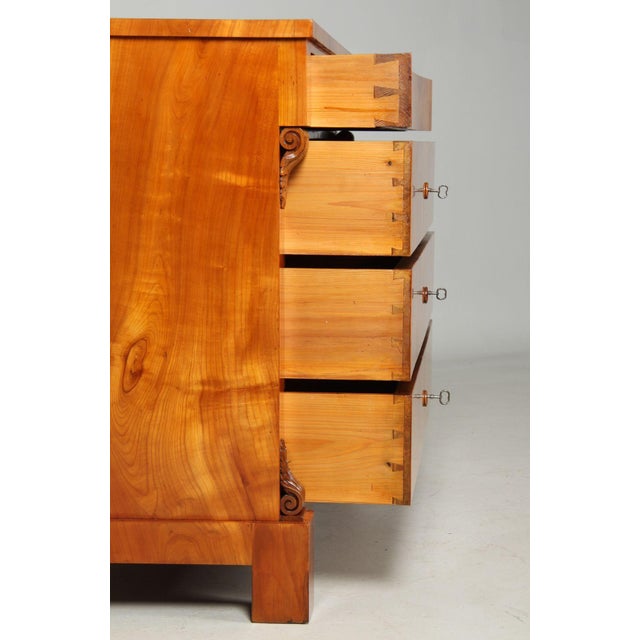 19th Century Large Biedermeier Chest of Drawers, 1845 For Sale - Image 5 of 16