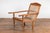 Dutch Colonial Indonesian Cane and Wood Plantation Chair with Extending Arms For Sale - Image 4 of 12