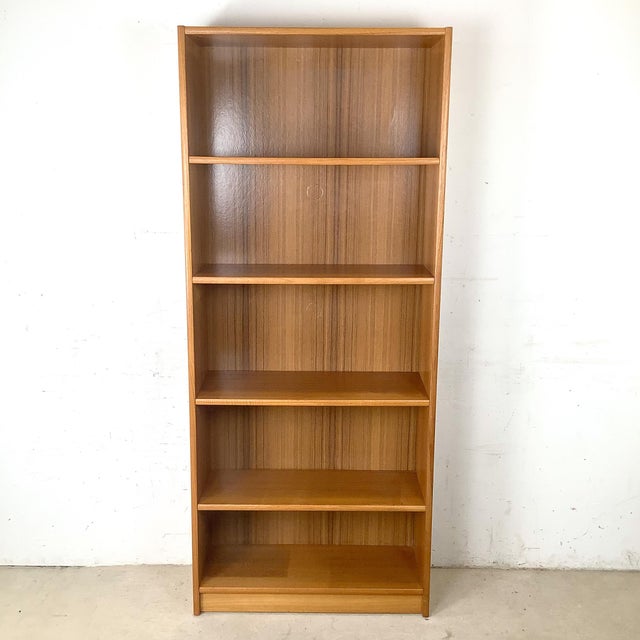 Scandinavian Modern Teak Open Bookcase Display Shelving Unit For Sale - Image 17 of 17